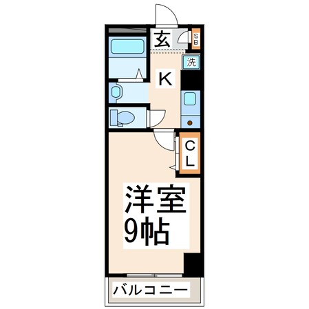 アイビーマンション新水前寺の物件間取画像